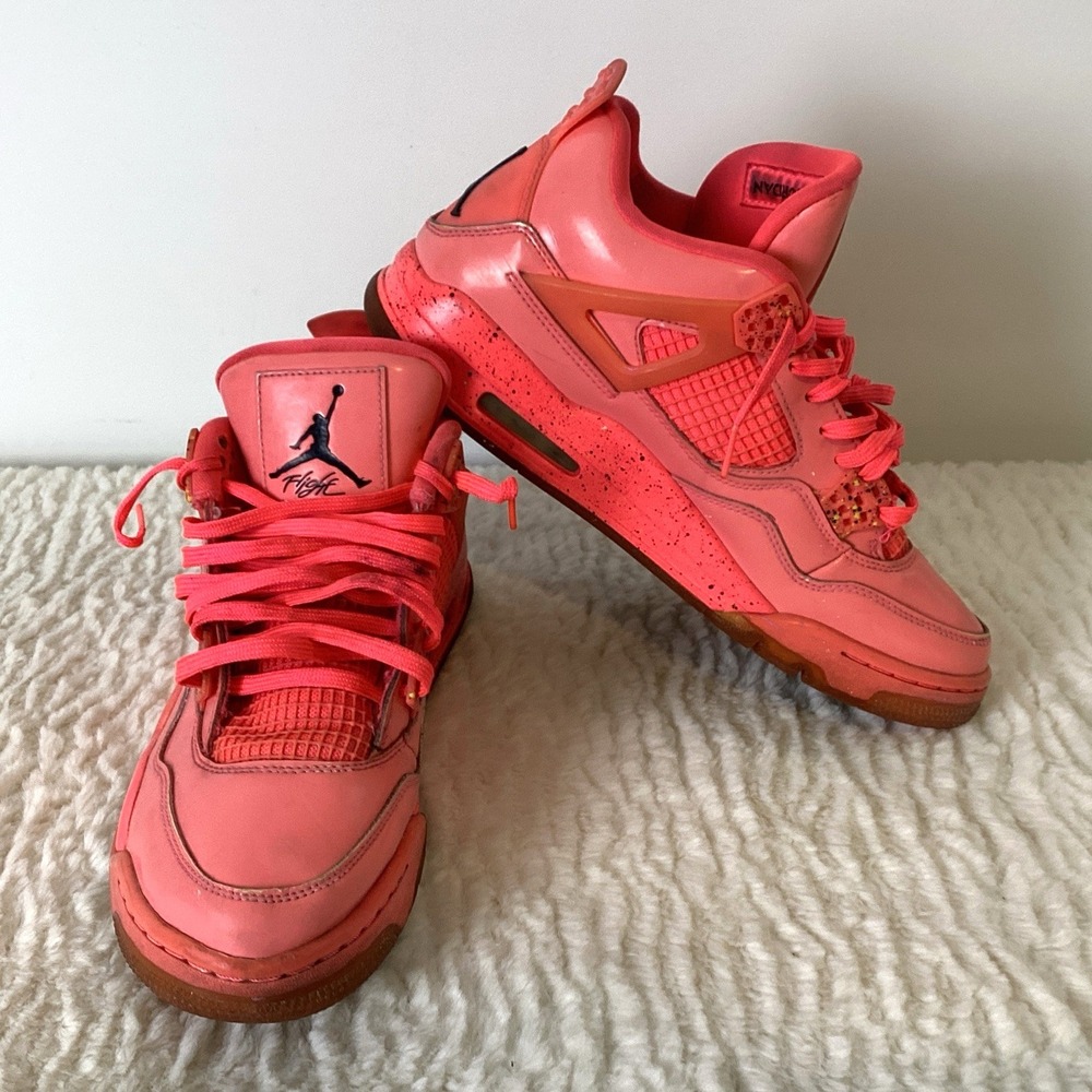 Air‎ Jordan 4 Retro NRG Hot Punch Shoes Men's 9.5 Women's Size 11 Salmon *READ*